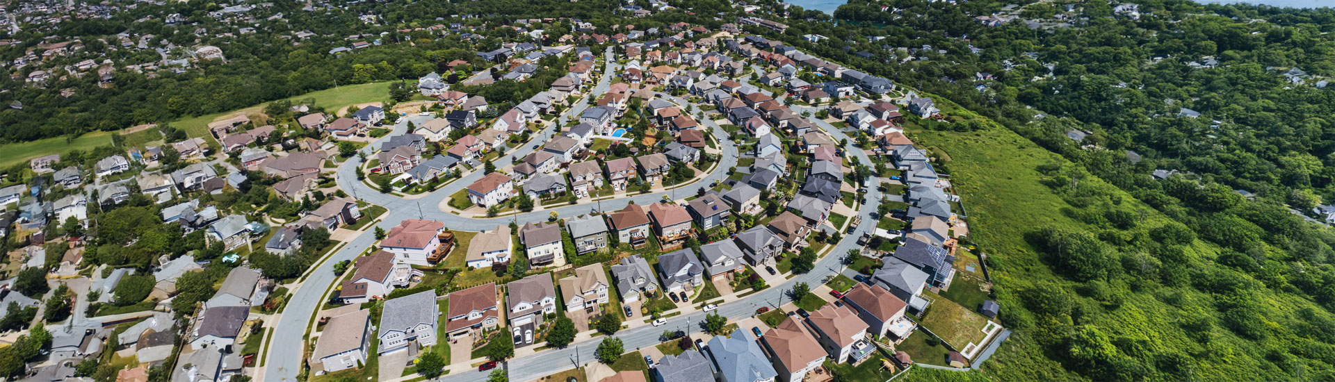 neighborhood with houses
